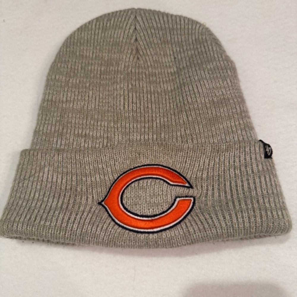 '47 Brand Chicago Bears Cuff Knit Beanie‎ Hat Cap - GRAY NFL